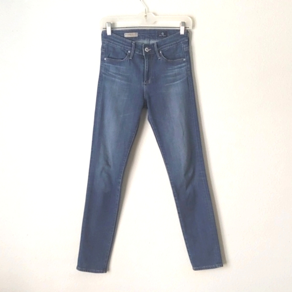 Ag | High Rise 'Stevie' Slim Straight Denim Jeans
